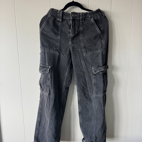 BDG Urban Outfitters Slate Grey Cargo Jeans W28 Straight Leg Vintage Y2K Utility - Picture 4 of 4